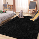 Black Area Rug - 9x12, Soft Plush for Living Room, Bedroom & Nursery, Non-Slip Indoor Carpet for Study, Kids Room Decor by TinyTreasures Baby Boutique