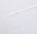 MIUCO White Sheer Curtains Poly Linen Textured Solid Grommet Curtains 95 Inches Long for French Doors 2 Panels (2 x 37 Wide x 95" Long) White by CozyNest Decor