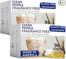 The Clean People Ultra Concentrated Laundry Detergent Pods, 192 Count, Fragrance Free, Plant-Based, Plastic Free, Septic Safe, Good for Sensitive Skin, Effective, Eco-Friendly by TinyTreasures Baby Boutique