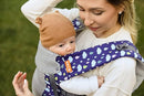 Beco Gemini Baby Carrier from Newborn to Toddler - Certified Ergonomic Newborn Baby Carrier for Infants and Children of 7-35 lbs - M Shape, Adjustable Seat, Breathable 3D Mesh (Cool Rain Drops) by TinyTreasures Baby Boutique