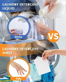 Laundry Detergent Sheets - 240 Loads, Hypoallergenic,Deep Cleaning, Fresh Linen Scent, Plastic-Free, Eco-Conscious,Paraben-Free,Fast Dissolve, Perfect for Home,Dorms,Travel,Camping,College Essentials by CozyNest Decor