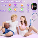 Smart Watch for Kids Girls Boys No APP/Phone Needed, 1.8" IP68 Waterproof Sport Kids Watch Pedometer, Heart Rate, Sleep Monitor, Step Counter, 12 Puzzle Games for Girls Boys Teens 6-16 by TinyTreasures Baby Boutique