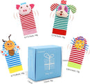 BLOOBLOOMAX Sock rattles for Babies 0-24 Months Baby Animal Foot Finder Educational Toys by TinyTreasures Baby Boutique