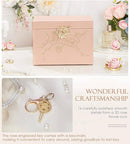 Jewelry Box with Lock for Girls: Jewelry Organizer for Dresser - 3-Drawer Earrings Storage Girls Women Gift (Peach Pink) by TinyTreasures Baby Boutique