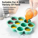 KeaBabies Silicone Food Freezer Trays with Lid, 2oz x 10 Pods Baby Food Storage Containers, Easy Puree Meal Prep, Breast Milk Silicone Freezer Molds, Dishwasher,Microwave Safe,BPA-Free(Alpine Green) by TinyTreasures Baby Boutique