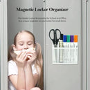 Neudeoc Locker Organizer and Accessories Kit, Includes Mesh Locker Shelf and Magnetic Pen Holder, Suitable for School, Work, Kitchen and Bathroomn (Pack of 4, White) by CozyNest Decor