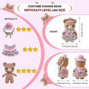 LoopMap Crochet Kit for Beginners - DIY Amigurumi Bear with Removable Dress & Accessories - Step-by-Step Video Tutorials, Extra Yarn, Crochet Tools, Handmade Gift for Kids & Adults (Bear K02, Pink) by TinyTreasures Baby Boutique