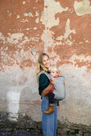Beco Baby Carrier Toddler Carrier with Extra Wide Seat, 100% Cotton Toddler Carrying Backpack Style and Front-Carry, Lightweight & Breathable Child Carrier, 20-60 lbs (Grey) by TinyTreasures Baby Boutique
