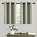MIULEE Short Curtains for Windows - Sage Green Blackout Half Window Curtains Thermal Insulated Privacy Drapes for Kitchen Bedroom Bathroom Grommet Top Small Basement Tiers W40 x L36 Inch 2 Panels by TinyTreasures Baby Boutique