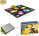 Dance Mat, Electronic Educational Toys for Kids Age 3-12, Musical Dancing Challenge Pad Game with LED Lights, AUX or Built in Music, Party Toys for Girls Boys Families by TinyTreasures Baby Boutique