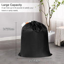 Polecasa Small Heavy Duty Laundry Bag with 130gsm Tear Resistant Fabric and Handles, Easy to Carry Durable Dirty Clothes Drawstring Bag, Perfect for College Dorm, Travel 21”x24”,Black by TinyTreasures Baby Boutique