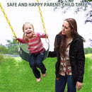 AGPTEK Toddler Swing Heavy Duty Bucket With Adjustable Rope - Cute Shape, 250 LB and 150 LB Capacity - Green by TinyTreasures Baby Boutique