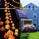 Large Halloween Solar String Lights Outdoor, Pumpkin Lights String with 8 Modes Indoor Outdoor Halloween Decorations Decor with 21.32ft 30 Pumpkin Lights for Halloween Party Yard Patio Bedroom by GreenHaven Gardens