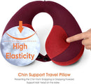 INFANZIA Kids Chin Supporting Travel Neck Pillow, Helps Support Head and Neck, Comfortably Designed for Head, Neck, and Chin Support - Gifts for Toddler/Child/Kids, Red by TinyTreasures Baby Boutique