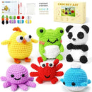 6 PCS Crochet Animal Kit –2026 DIY Amigurumi Crochet Kit for Beginners, Knitting Crochet Kit For Kids Adults , Knitting Kit with detailed videos tutorials, Yarn, Hook, Best Gift For Crochet Lovers by TinyTreasures Baby Boutique