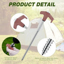 Hicarer 20 Pcs 20 Pcs 8'' Screw in Tent Stakes Heavy Duty Ground Metal Stakes for Inflatables with Hex Head Driver for Outdoor Camping Tent Inflatable Garden Decor (Brown) by CozyNest Decor