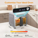 Romswi 26QT French Door Air Fryer Toaster Oven Combo, 24 Cooking Functions and Digital Controls, Fits 12" Pizza, 6 Slices of Toast, Rotisserie 6lb Chicken, 6 Accessories Included by CozyNest Decor