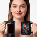 Customized Name Rooster Coffee Mug - Gift for Men Women, Personalized Black Cup, Unique Chicken Ceramic 11oz 15oz, Funny Colorful Themed by CozyNest Decor