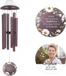 ASTARIN Personalized Deep Tone Wind Chime Memorial, Customized Sympathy Wind Chimes, Memory Wind Chimes for Loved Ones Lost, Bereavement Gifts Windchimes Outdoor by CozyNest Decor