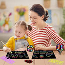 Rainbow Scratch Paper Art for Kids: 60PCS Magic Arts Crafts Gifts Toys for Girls Boys Ages 4 5 6 7 8 9 Games Activities for Birthday Family Valentines Christmas Stocking Stuffers Easter by TinyTreasures Baby Boutique