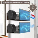 Magnetic Spice Rack Organizer for Fridge Seasoning Organizer for Kitchen Storage With Screw Magnetic Shelf for Oven, RV,Garage,Bathroom (Bronze, 4pack) by CozyNest Decor