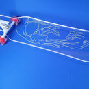 Clear Longboard Skateboard - Transparent Acrylic Long Boards with Light-Up LED Wheels for Smooth Rides - Ride The Streets in Style with Longboard Built for Beginners & Pros Alike by TinyTreasures Baby Boutique