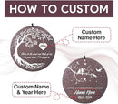 Personalized Memorial Wind Chime, Metal Wind Chime Deep Tone, Wind Chimes for Loss of Loved One, Sympathy Gift Loss of Mom Dad or Loved One, Decorative Wind Chimes Outdoor by CozyNest Decor