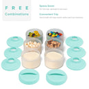 Termichy Stackable Formula Dispenser Portable Milk Powder Container, 2 Pack, Mint by TinyTreasures Baby Boutique