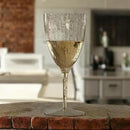Oojami Elegant Plastic Champagne Flutes - 32 PCS, 7.8oz Disposable & Reusable Wine Glasses - Perfect for Home, Parties, Weddings, Birthdays & Celebrations (32, Gold Glitter) by CozyNest Decor
