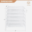 STORAGE MANIAC Sweater Drying Rack, Mesh Clothes Drying Rack, Stackable Laundry Drying Rack, Lay Flat Dryer for Delicates, Portable Dry Rack for Indoor or Outdoor, White, 6-Pack by TinyTreasures Baby Boutique