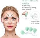 Meifuly Facial Cupping Set, 4 PCS Silicone Vacuum Suction Face Massage Cups, Skin Tightening Kit for Eyes, Face and Body (Green) by CozyNest Decor
