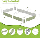 2PCS 8x4x1ft Galvanized Raised Garden Bed-Outdoor Galvanized Planter Box for Vegetables, Fruits,Herbs, Flowers, Metal Raised Garden Bed kit-Green by GreenHaven Gardens