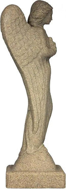 EMSCO Group 2260-1AZ Morning Angel Statue – Natural Sandstone Appearance – Made of Resin – Lightweight – 29” Height by GreenHaven Gardens