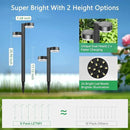 Solar Pathway Lights Outdoor Waterproof, 2 Pack with 4 Head Solar Lights Outdoor Super Bright Up to 12Hrs, Auto On/Off Garden Light for Yard Patio Path Walkway Driveway Outside Decor by CozyNest Decor