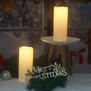 CANDLE CHOICE Waterproof Outdoor Battery Operated Flameless Candles with Timer Large Plastic Resin Bright Flickering Electric LED Pillars Lantern Garden Wedding Christmas Decorations 4”(D)x10”(H) 2PCS by GreenHaven Gardens