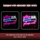 Drink Please Wait Neon Sign Dimmable Letters Neon Light for Wall Decor USB Powered LED Drinking And Wait Light Up Sign for Pub Man Cave Home Bar Restaurant Decor Party(16.7 * 12.8In) by CozyNest Decor