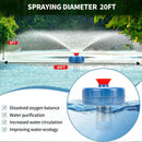 Stainless Steel Pond Fountain Aerator, 1HP 110V Stainless Steel Pond Jet System Fully Automatic Powerful Lake Floating Fountain for Ponds, Lakes by GreenHaven Gardens