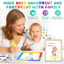 75ml Yellow Baby Hand and Footprint Ink Kit, Baby Handprint Footprint Paint for Newborn Keepsake, Dog Cat Paw Print Kit, Washable, Non Toxic Acid-Free, Safe Gentle for Ideal New Mom Gifts by TinyTreasures Baby Boutique