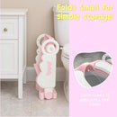 Musical & Sound Toddler Potty Training Seat w/Step Stool Ladder - Collapsible & Adjustable Toilet, Pre Assembled Toddler Toilet Seat w/Music & Sounds - Splash Guard & Anti-Slip Steps - Pink by TinyTreasures Baby Boutique