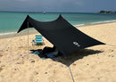 Neso Tents Beach Tent with Sand Anchor, Portable Canopy Sunshade - 7' x 7' - Patented Reinforced Corners(Black) by TinyTreasures Baby Boutique