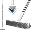 Floor Scrub Brush and Grout Brush with Long Handle–Deck Brushes for Scrubbing Heavy Duty, Stiff Bristles for Outdoor, Patio, Shower, Garage, Tile and Concrete Floor Cleaning 55 inches by CozyNest Decor