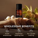 Gya Labs Garlic Essential Oil for Diffuser - 0.34 Fl Oz - 100% Pure Natural Garlic Oil for Skin, Hair, Candle Making Scent by CozyNest Decor