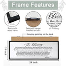The Blessing Christian Song Lyrics Wall Decor Art 24"X10" Quote Christian Bible Verse Religious Scripture Wall Sign (Black) by CozyNest Decor