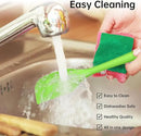 Barsone 5-Piece Silicone Spatula Set（ Heat Resistant 446°F Food Grade BPA Free, Nonstick Cookware Safe Dishwasher Safe Kitchen Tools for Baking, Cooking, Stirring, Green） by CozyNest Decor