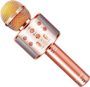 Microphone for Kids Voice Change Karaoke Microphone Kids Girl Gifts Handheld Wireless Bluetooth Microphone Home Party Favor Mic Microphones Kids Christmas Birthday Gifts by TinyTreasures Baby Boutique