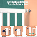 55.1 Inch Tall Baby Gate Auto Close Dog Gate Adjustable 29.92"- 48.03" Wide Pressure Mounted Walk Through Swing Pet Gate for Doorways (White, 29.92"- 48.03") by TinyTreasures Baby Boutique