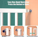 55.1 Inch Tall Baby Gate Auto Close Dog Gate Adjustable 29.92"- 43" Wide Pressure Mounted Walk Through Swing Pet Gate for Doorways (White, 29.92" - 43") by TinyTreasures Baby Boutique