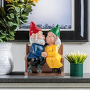Kiss Garden Gnome Statue Valentine's Day Gifts Couple in Love Collectible Figurine Mr and Mrs Gnome Statue Lover Couple Figurine Romantic Gnome Statue Indoor Outdoor Garden Yard Home Décor by CozyNest Decor