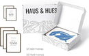 HAUS AND HUES Two 8x10, Three 12x16 - Framed Walnut by CozyNest Decor