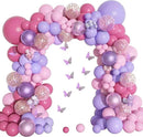 Amandir 175Pcs Pink and Purple Balloon Garland Arch Kit Butterfly Baby Shower Decorations for Girl, Lavender Purple Dusty Pink Balloon for Women Birthday Bridal Shower Wedding Party Supplies by CozyNest Decor